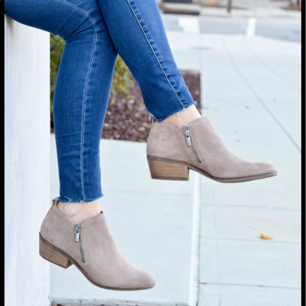 Lucky brand ankle moto booties